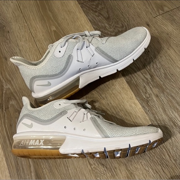 Nike Shoes - Nike Air Max Sequent 3 Women Running Shoes White Grey NWT Size 9.5